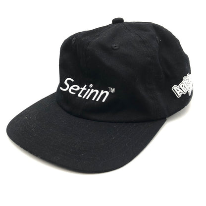 【中古品】【メンズ】 SETINN セットイン × APPLE BUTTER STORE ABS アップルバターストア 別注 コラボ 24AW LOGO CAP 刺繍 ロゴ キャップ 帽子 185-250709-yo-29-tei サイズ：F カラー：ブラック 万代Net店
