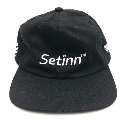【中古品】【メンズ】 SETINN セットイン × APPLE BUTTER STORE ABS アップルバターストア 別注 コラボ 24AW LOGO CAP 刺繍 ロゴ キャップ 帽子 185-250709-yo-29-tei サイズ：F カラー：ブラック 万代Net店