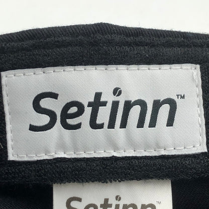 【中古品】【メンズ】 SETINN セットイン × APPLE BUTTER STORE ABS アップルバターストア 別注 コラボ 24AW LOGO CAP 刺繍 ロゴ キャップ 帽子 185-250709-yo-29-tei サイズ：F カラー：ブラック 万代Net店