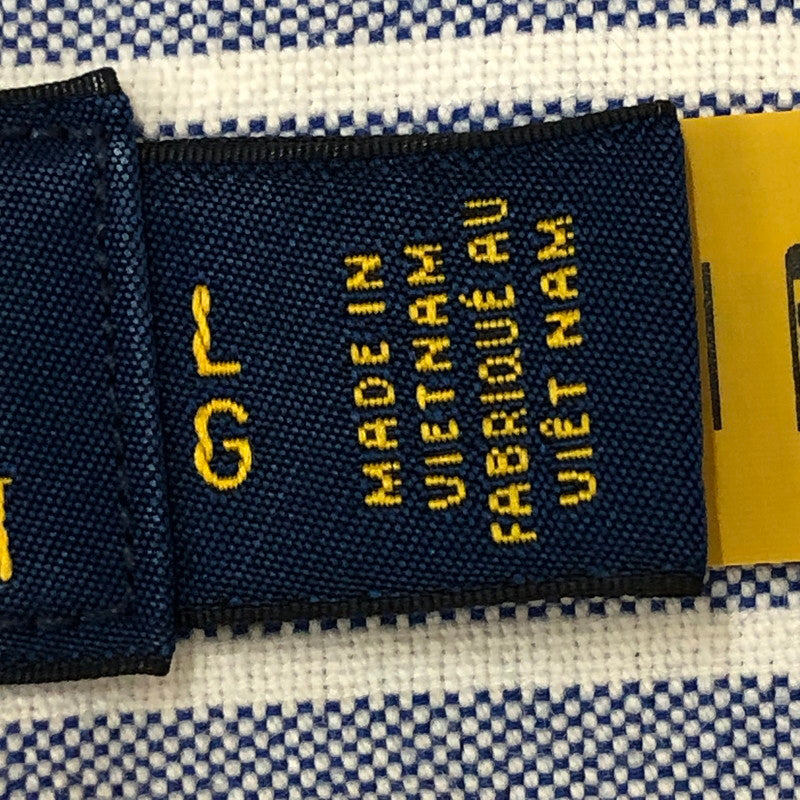 【中古品】【メンズ】 POLO RALPH LAUREN ポロ・ラルフローレン CLASSIC FIT L/S STRIPE B.D SHIRT クラシック フィット ストライプ ロングスリーブ ボタンダウンシャツ 長袖 トップス 147-250602-KS-19-tei サイズ：L カラー：ブルー 万代Net店