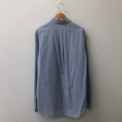 【中古品】【メンズ】 POLO RALPH LAUREN ポロ・ラルフローレン CLASSIC FIT L/S STRIPE B.D SHIRT クラシック フィット ストライプ ロングスリーブ ボタンダウンシャツ 長袖 トップス 147-250602-KS-18-tei サイズ：L カラー：ブルー 万代Net店