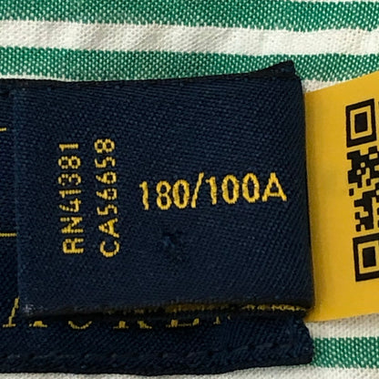 【中古品】【メンズ】 POLO RALPH LAUREN ポロ・ラルフローレン CLASSIC FIT L/S STRIPE B.D SHIRT クラシック フィット ストライプ ロングスリーブ ボタンダウンシャツ 長袖 トップス 147-250602-KS-15-tei サイズ：L カラー：グリーン 万代Net店