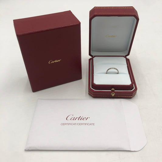 【中古品】【メンズ】 CARTIER カルティエ BALLERINA CURVE WEDDING RING CRB4092858 PT950 バレリーナ カーブ ウェディングリング アクセサリー 指輪 182-251030-ks-01-tei サイズ：58 カラー：シルバー 17号 万代Net店