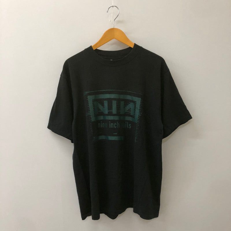 【中古品】【メンズ】 ALL SPORT オールスポーツ 90's NINE INCH NAILS VINTAGE NOTHING TEE 90年代 ナイン インチ ネイルズ ナッシング Tシャツ ヴィンテージ 半袖 トップス 145-250609-KS-14-tei サイズ：L カラー：ブラック 万代Net店