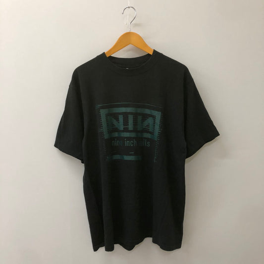 【中古品】【メンズ】 ALL SPORT オールスポーツ 90's NINE INCH NAILS VINTAGE NOTHING TEE 90年代 ナイン インチ ネイルズ ナッシング Tシャツ ヴィンテージ 半袖 トップス 145-250609-KS-14-tei サイズ：L カラー：ブラック 万代Net店
