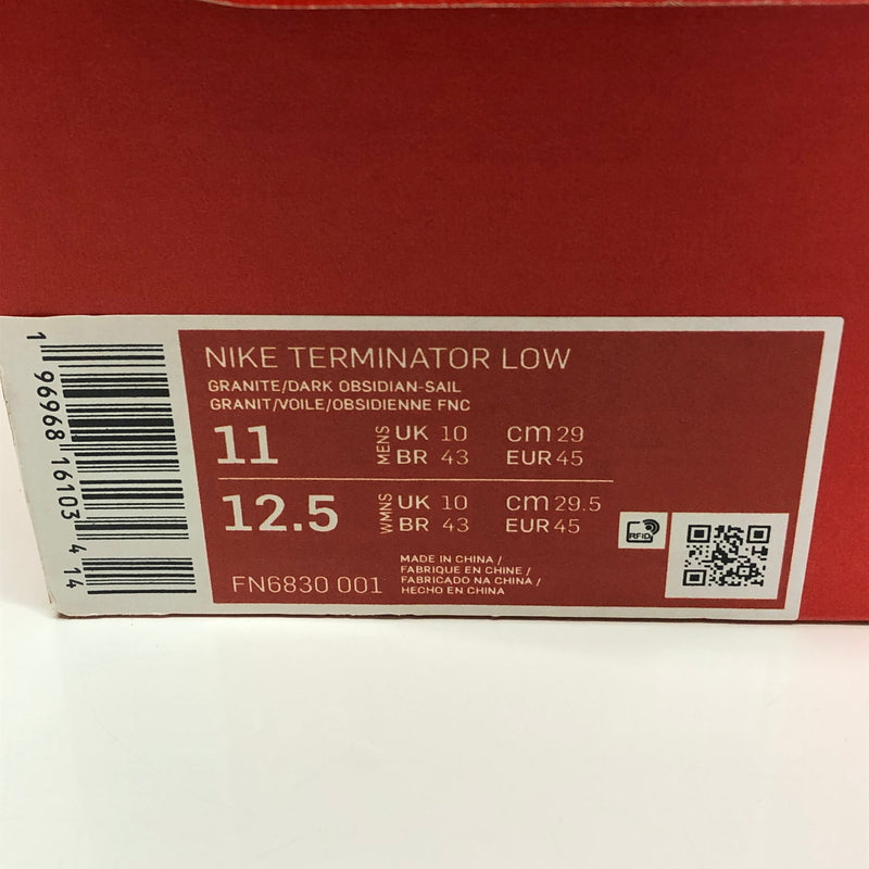 【現状渡し品】【メンズ】 NIKE ナイキ FN6830-001 NIKE FN6830-001 TERMINATOR LOW 靴 シューズ スニーカー 160-260904-AS-19-hon サイズ：29cm カラー：GRANITE/DARK OBSIDIAN/SAIL 万代Net店