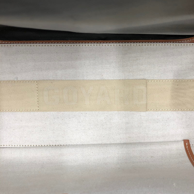 【中古品】【メンズ/レディース】 GOYARD ゴヤール 24SS SAC BELLECHASSE BIAUDE PM NOIR ET NATUREL BELBIAPMLTY01CL03P サック ベルシャス ビオード PM ノワール エ ナチュレル トート カバン バッグ 180-250725-KS-01-tei カラー：ブラック/ブラウン 万代Net店