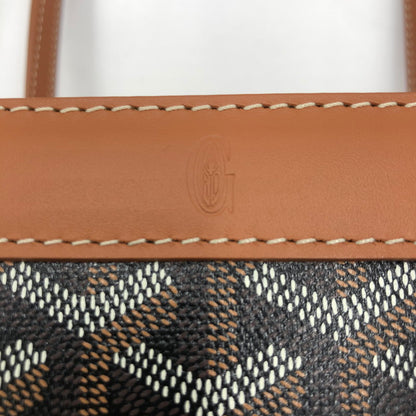 【中古品】【メンズ/レディース】 GOYARD ゴヤール 24SS SAC BELLECHASSE BIAUDE PM NOIR ET NATUREL BELBIAPMLTY01CL03P サック ベルシャス ビオード PM ノワール エ ナチュレル トート カバン バッグ 180-250725-KS-01-tei カラー：ブラック/ブラウン 万代Net店