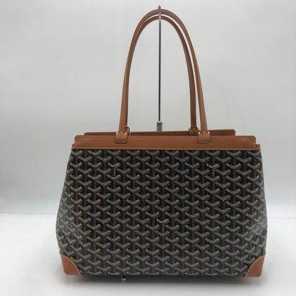 【中古品】【メンズ/レディース】 GOYARD ゴヤール 24SS SAC BELLECHASSE BIAUDE PM NOIR ET NATUREL BELBIAPMLTY01CL03P サック ベルシャス ビオード PM ノワール エ ナチュレル トート カバン バッグ 180-250725-KS-01-tei カラー：ブラック/ブラウン 万代Net店