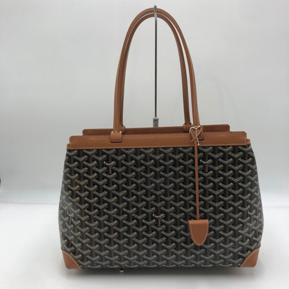 【中古品】【メンズ/レディース】 GOYARD ゴヤール 24SS SAC BELLECHASSE BIAUDE PM NOIR ET NATUREL BELBIAPMLTY01CL03P サック ベルシャス ビオード PM ノワール エ ナチュレル トート カバン バッグ 180-250725-KS-01-tei カラー：ブラック/ブラウン 万代Net店