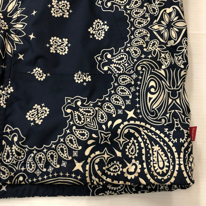 【中古品】【メンズ】 Supreme シュプリーム × THE NORTH FACE ザ ノースフェイス 別注 コラボ 14AW BANDANA MOUNTAIN PARKA CHM9 バンダナ マウンタンパーカー ライトアウター ジャケット 149-250731-kk-12-tei サイズ：M カラー：ネイビー 万代Net店