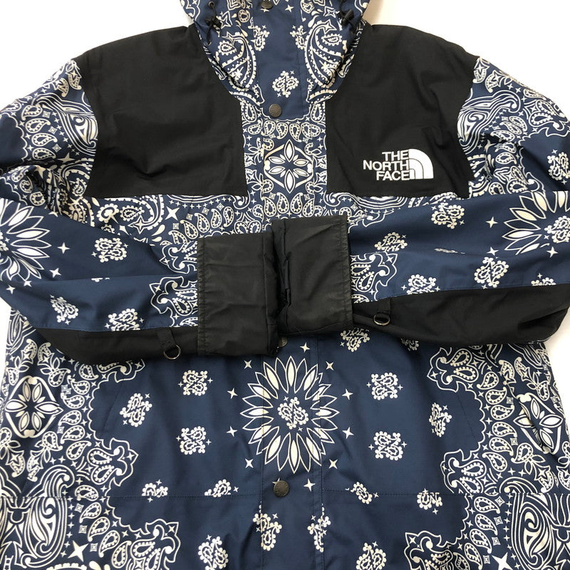 【中古品】【メンズ】 Supreme シュプリーム × THE NORTH FACE ザ ノースフェイス 別注 コラボ 14AW BANDANA MOUNTAIN PARKA CHM9 バンダナ マウンタンパーカー ライトアウター ジャケット 149-250731-kk-12-tei サイズ：M カラー：ネイビー 万代Net店