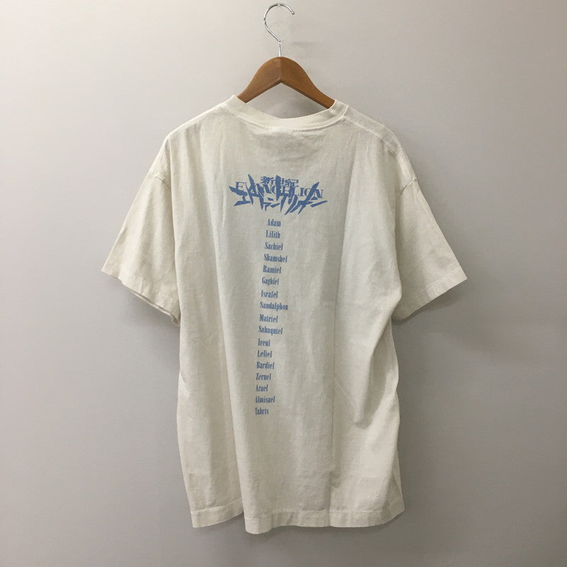 【中古美品】【メンズ】 SAINT MICHAEL セントマイケル × 新世紀エヴァンゲリオン 別注 コラボ 24SS EV SS TEE/SHINJI SM-YS8-0000-C25 エヴァ ショートスリーブ Tシャツ 碇シンジ 半袖 トップス 142-250608-kk-15-tei サイズ：L カラー：ホワイト 万代Net店