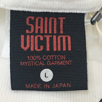 【中古美品】【メンズ】 SAINT MICHAEL セントマイケル × 新世紀エヴァンゲリオン 別注 コラボ 24SS EV SS TEE/SHINJI SM-YS8-0000-C25 エヴァ ショートスリーブ Tシャツ 碇シンジ 半袖 トップス 142-250608-kk-15-tei サイズ：L カラー：ホワイト 万代Net店