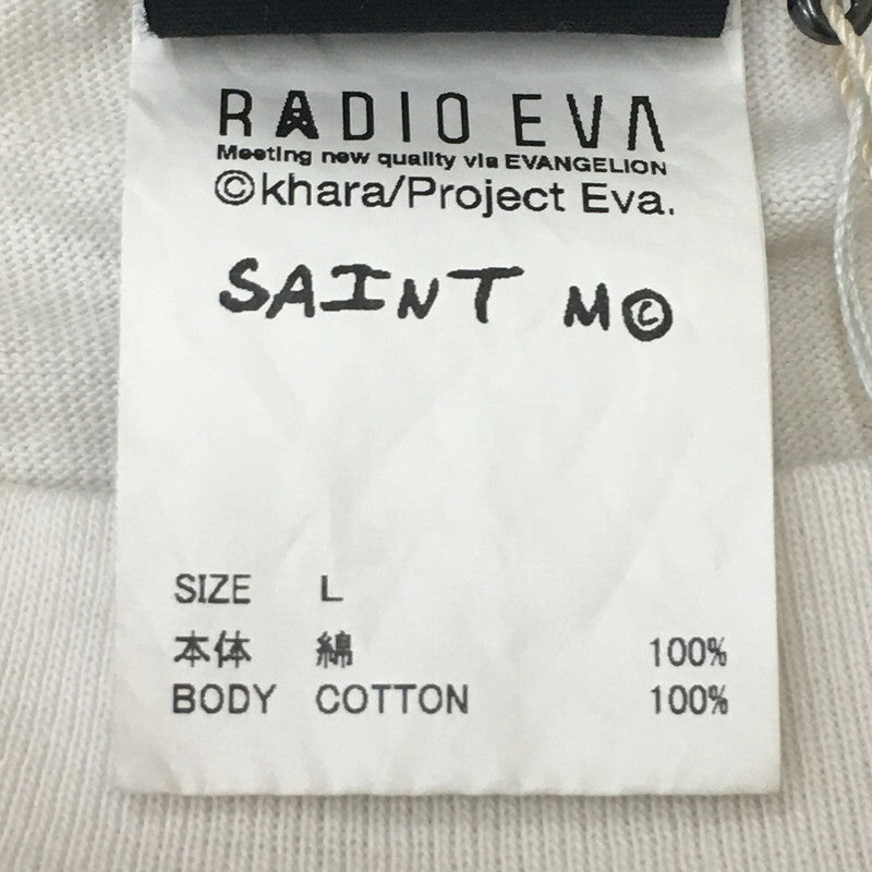【中古美品】【メンズ】 SAINT MICHAEL セントマイケル × 新世紀エヴァンゲリオン 別注 コラボ 24SS EV SS TEE/SHINJI SM-YS8-0000-C25 エヴァ ショートスリーブ Tシャツ 碇シンジ 半袖 トップス 142-250608-kk-15-tei サイズ：L カラー：ホワイト 万代Net店