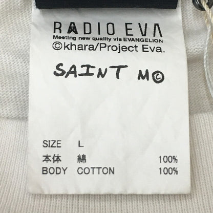 【中古美品】【メンズ】 SAINT MICHAEL セントマイケル × 新世紀エヴァンゲリオン 別注 コラボ 24SS EV SS TEE/SHINJI SM-YS8-0000-C25 エヴァ ショートスリーブ Tシャツ 碇シンジ 半袖 トップス 142-250608-kk-15-tei サイズ：L カラー：ホワイト 万代Net店