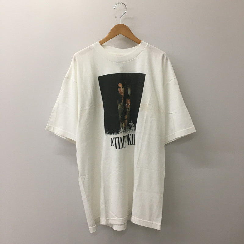 【中古品】【メンズ】 Q-TEES キューティーズ 90's A TIME TO KILL S/S PRINT T-SHIRT 90年代 ア タイムトゥー キル ショートスリーブ プリント Tシャツ 半袖 トップス 145-250608-kk-30-tei サイズ：XL カラー：ホワイト 万代Net店