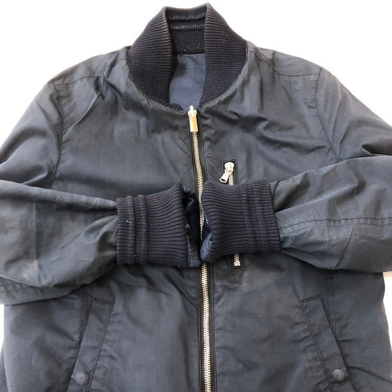 【中古品】【メンズ】 junhashimoto ジュンハシモト 17SS SKA-JACKET NARROW MA-1 104171000 スカジャケット ナロー リバーシブルスカジャン アウター 140-250621-yo-08-tei サイズ：2 カラー：ネイビー/ネイビー 万代Net店