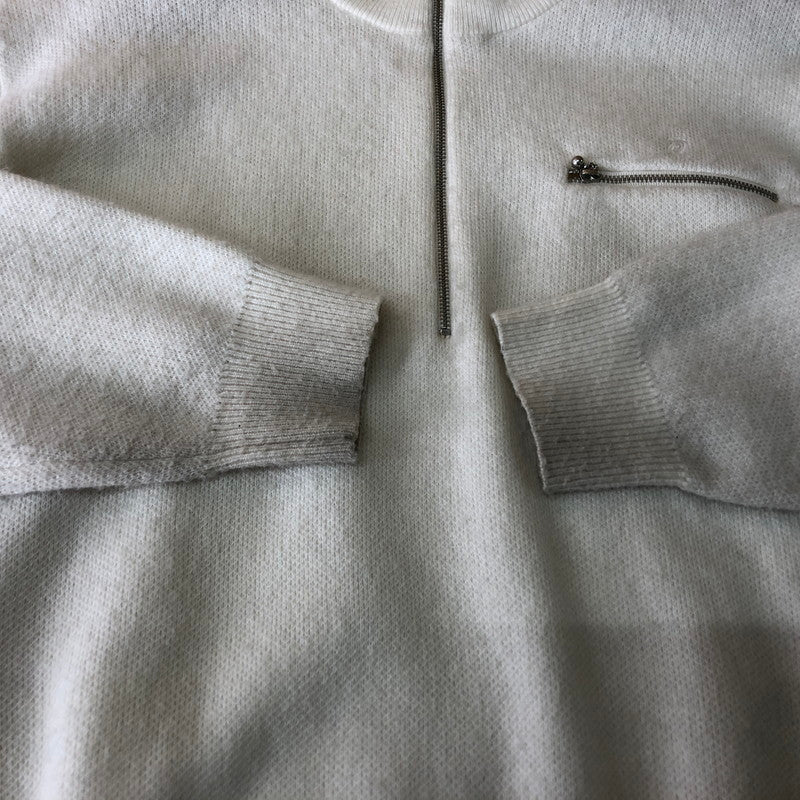 【中古品】【メンズ】 STUSSY ステューシー 24SS HALF ZIP MOCK NECK SWEATER 117219 ハーフジップ モックネック セーター 長袖 トップス トレーナー 142-251120-yy-06-tei サイズ：S カラー：アイボリー 万代Net店