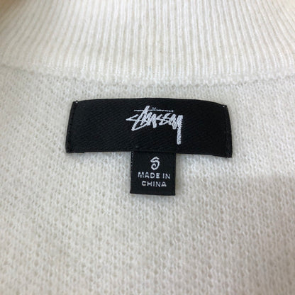 【中古品】【メンズ】 STUSSY ステューシー 24SS HALF ZIP MOCK NECK SWEATER 117219 ハーフジップ モックネック セーター 長袖 トップス トレーナー 142-251120-yy-06-tei サイズ：S カラー：アイボリー 万代Net店