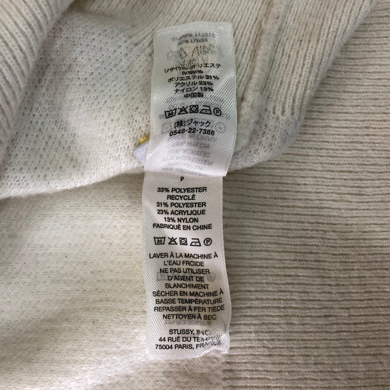 【中古品】【メンズ】 STUSSY ステューシー 24SS HALF ZIP MOCK NECK SWEATER 117219 ハーフジップ モックネック セーター 長袖 トップス トレーナー 142-251120-yy-06-tei サイズ：S カラー：アイボリー 万代Net店