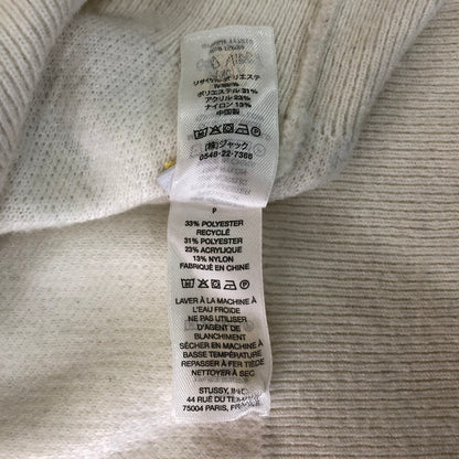 【中古品】【メンズ】 STUSSY ステューシー 24SS HALF ZIP MOCK NECK SWEATER 117219 ハーフジップ モックネック セーター 長袖 トップス トレーナー 142-251120-yy-06-tei サイズ：S カラー：アイボリー 万代Net店
