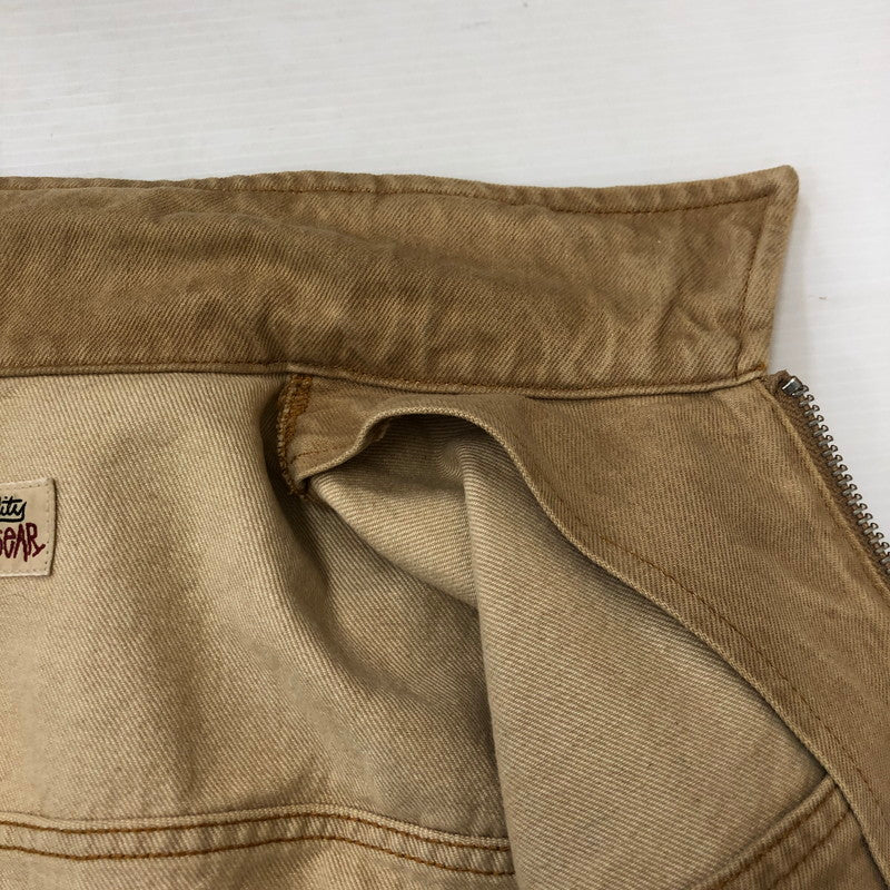【中古品】【メンズ】 STUSSY ステューシー DENIM ZIP WORK JACKET 115682 デニム ジップ ワークジャケット ライトアウター 142-250618-kk-08-fuz サイズ：S カラー：ベージュ 万代Net店