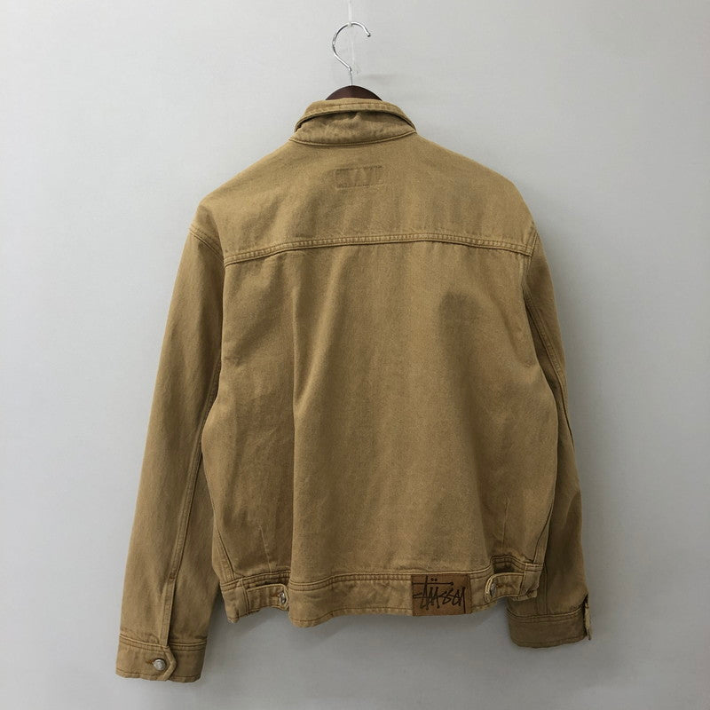 【中古品】【メンズ】 STUSSY ステューシー DENIM ZIP WORK JACKET 115682 デニム ジップ ワークジャケット ライトアウター 142-250618-kk-08-fuz サイズ：S カラー：ベージュ 万代Net店