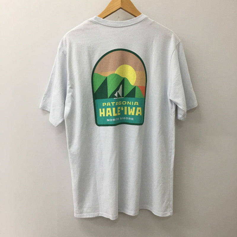 【中古品】【メンズ】 patagonia パタゴニア 24AW REEF WINDS RESPONSIBILI TEE 37764FA24 リーフウィンズ レスポンシビリティ Tシャツ HALEIWA店限定モデル 半袖 トップス 144-250612-KS-12-tei サイズ：M カラー：ブルー 万代Net店
