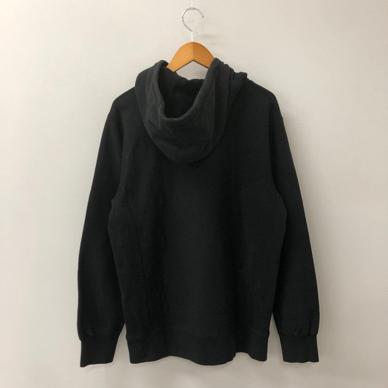 【中古品】【メンズ】 Supreme シュプリーム × COMME des GARCONS コムデギャルソン 別注 コラボ 17SS BOX LOGO HOODED SWEATSHIRT ボックスロゴ フーデッドスウェットシャツ トップス プルオーバーパーカー 149-250731-kk-06-tei サイズ：L カラー：ブラック 万代Net店