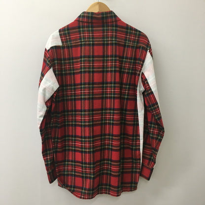 【中古品】【メンズ】 SEQUEL シークエル 23AW LINE NEL CHECK SHIRT SQ-23AW-SH-03 ライン ネルチェック シャツ 長袖 トップス 142-250613-KS-07-fuz サイズ：S カラー：REDCHECK 万代Net店