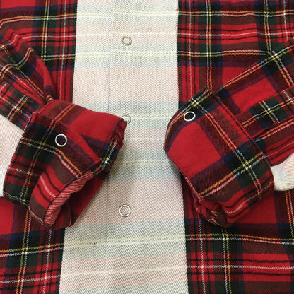 【中古品】【メンズ】 SEQUEL シークエル 23AW LINE NEL CHECK SHIRT SQ-23AW-SH-03 ライン ネルチェック シャツ 長袖 トップス 142-250613-KS-07-fuz サイズ：S カラー：REDCHECK 万代Net店
