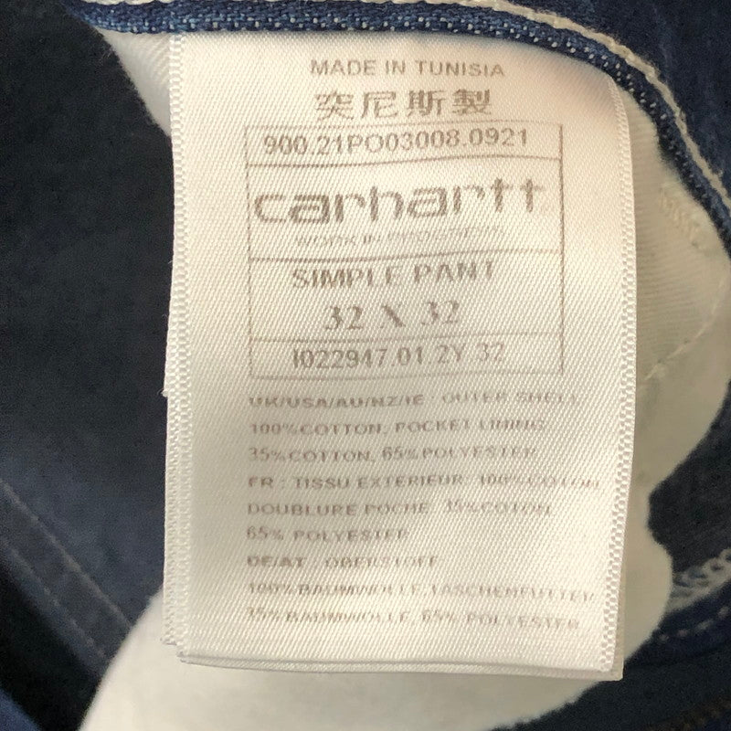 【中古品】【メンズ】 Carhartt WIP カーハート ワークインプログレス SINGLE KNEE DENIM PANTS I022947 シングル ニー デニムパンツ ボトムス ジーンズ 156-250618-ks-14-fuz サイズ：32 カラー：インディゴ 万代Net店