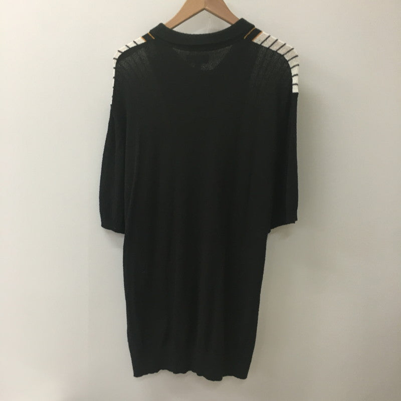 【中古品】【メンズ】 STUSSY ステューシー TEXTURED SS POLO SWEATER 117167 テクスチャード ショートスリーブ ポロ セーター トップス 半袖 ポロシャツ 142-250612-KS-05-fuz サイズ：XL カラー：ブラックストライプ 万代Net店
