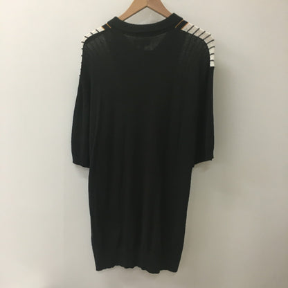 【中古品】【メンズ】 STUSSY ステューシー TEXTURED SS POLO SWEATER 117167 テクスチャード ショートスリーブ ポロ セーター トップス 半袖 ポロシャツ 142-250612-KS-05-fuz サイズ：XL カラー：ブラックストライプ 万代Net店