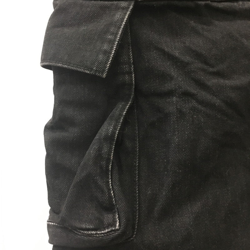 【中古品】【メンズ】 ENTIRE STUDIOS エンタイアスタジオ 24SS HEAVY DENIM CARGO PANTS ES2430MA ヘビー デニム カーゴ パンツ ボトムス 153-250612-KS-15-tei サイズ：M カラー：ブラック 万代Net店