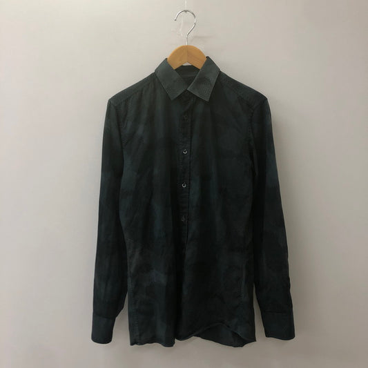 【中古品】【メンズ】 GUCCI グッチ COTTON L/S SHIRT 189474 Z3219 コットン ロングスリーブ シャツ 長袖 トップス カモ柄 141-250616-KS-03-tei サイズ：28 カラー：ネイビー 万代Net店