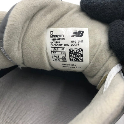 【中古品】【メンズ】 NEW BALANCE ニューバランス M992GR MADE IN USA スニーカー 靴 162-250727-KS-10-tei カラー：GRAY 万代Net店