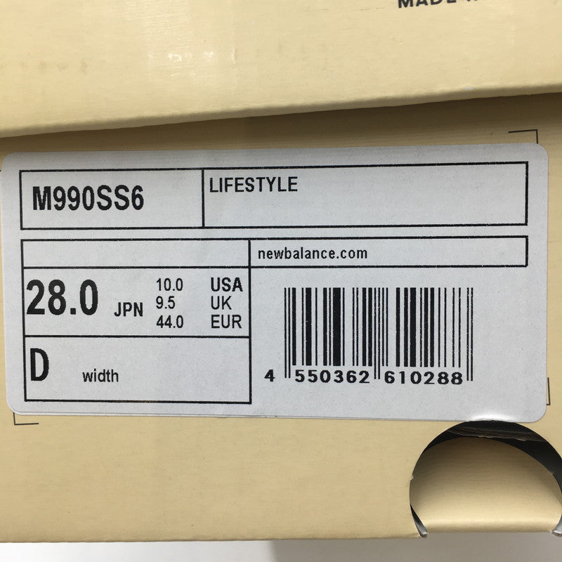 【中古品】【メンズ】 NEW BALANCE ニューバランス 990 V6 M990SS6 MADE IN USA スニーカー 靴 162-250621-kk-07-tei カラー：BEIGE 万代Net店