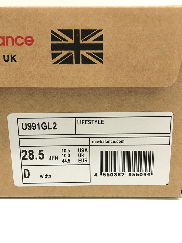 【中古品】【メンズ】 NEW BALANCE ニューバランス U991GL2 ローカット スニーカー 靴 MADE IN UK 162-260718-kk-37-hon カラー：GRAY 万代Net店