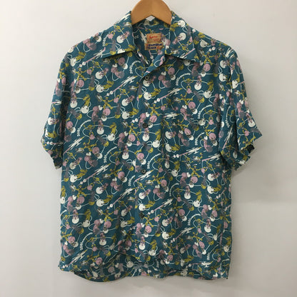 【中古品】【メンズ】 MAHI MAHI RIDER S/S RAYON ALOHA SHIRT マヒマヒライダー レーヨン アロハ ハワイアンシャツ 145-250613-KS-08-fuzh サイズ：S カラー：グリーン 万代Net店