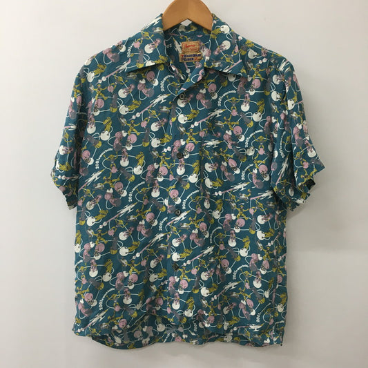 【中古品】【メンズ】 MAHI MAHI RIDER S/S RAYON ALOHA SHIRT マヒマヒライダー レーヨン アロハ ハワイアンシャツ 145-250613-KS-08-fuzh サイズ：S カラー：グリーン 万代Net店