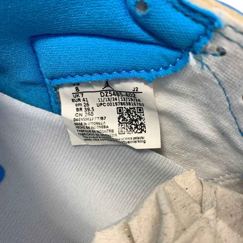 【中古品】【メンズ】 NIKE ナイキ AIR JORDAN 1 RETRO HIGH OG UNC REIMAGINED DZ5485-402 エアジョーダン1 レトロ ハイ スニーカー 靴 シューズ 160-260624-ko-01-tei サイズ：26cm カラー：ブルーホワイト 万代Net店