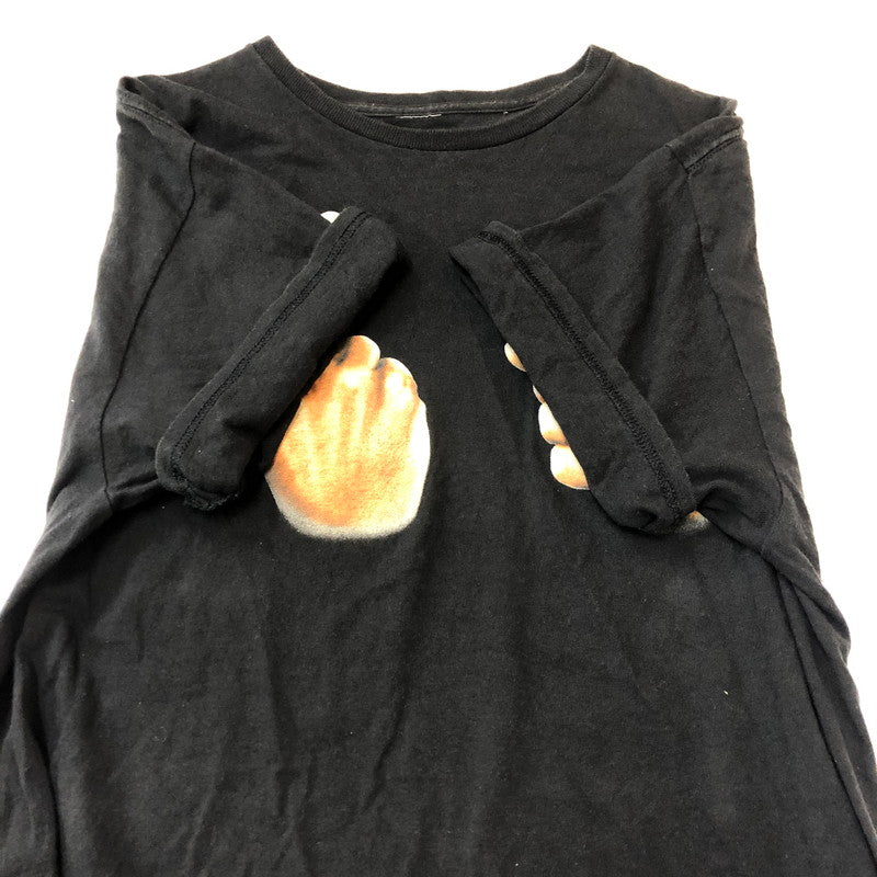 【中古品】【メンズ】 SPENCERS スペンサーズ 90~00's HAND SIGN TEE 90-00年代 ハンドサイン Tシャツ 半袖 トップス 145-250618-kk-20-tei サイズ：L カラー：ブラック 万代Net店