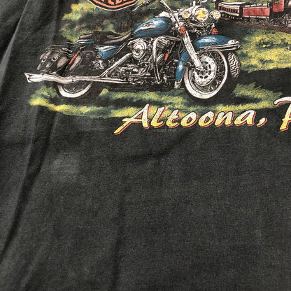 【現状渡し品】【メンズ】 HARLEY DAVIDSON ハーレーダビッドソン 00's BLUE FIRE L/S T-SHIRT 00年代 ブルーファイヤー ロングスリーブ Tシャツ 長袖 トップス 145-250618-kk-18-tei サイズ：3XL カラー：ブラック（色褪せ大） 万代Net店