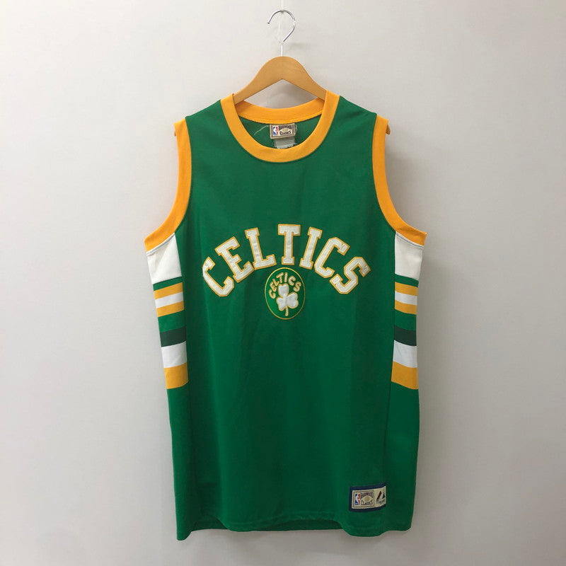 【中古品】【メンズ】 MAJESTIC HARDWOOD CLASSICS マジェスティック ハードウッドクラシックス 90's NBA BOSTON CELTICS GAME SHIRT 90年代 ボストン・セルティックス ゲームシャツ トップス 145-250618-kk-12-tei サイズ：表記消え 下記参照 カラー：グリーン 万代Net店