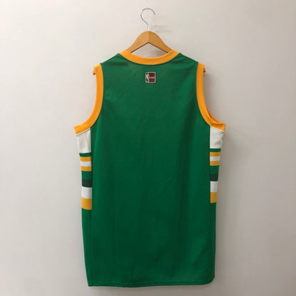 【中古品】【メンズ】 MAJESTIC HARDWOOD CLASSICS マジェスティック ハードウッドクラシックス 90's NBA BOSTON CELTICS GAME SHIRT 90年代 ボストン・セルティックス ゲームシャツ トップス 145-250618-kk-12-tei サイズ：表記消え 下記参照 カラー：グリーン 万代Net店