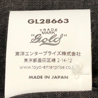 【中古品】【メンズ】 GOLD ゴールド 21AW VAT DYE CHAMBRAY BAND COLLAR L/S SHIRT GL28663 ヴァット ダイ シャンブレー バンドカラー ロングスリーブシャツ 長袖 トップス 145-250618-kk-11-tei サイズ：L カラー：ブラック 万代Net店