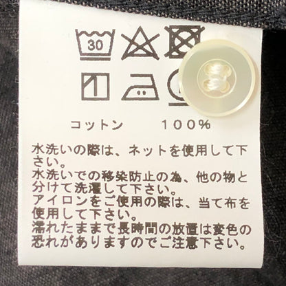 【中古品】【メンズ】 GOLD ゴールド 21AW VAT DYE CHAMBRAY BAND COLLAR L/S SHIRT GL28663 ヴァット ダイ シャンブレー バンドカラー ロングスリーブシャツ 長袖 トップス 145-250618-kk-11-tei サイズ：L カラー：ブラック 万代Net店