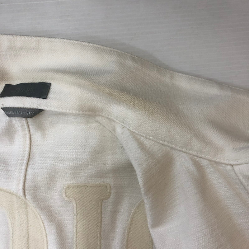 【中古品】【メンズ】 Christian Dior クリスチャンディオール 21SS LOGO EMBROIDERED DENIM JACKET 013D488C240X ロゴ 刺繍 デニムジャケット ライトアウター 141-250622-KS-04-tei サイズ：44 カラー：ホワイト 万代Net店